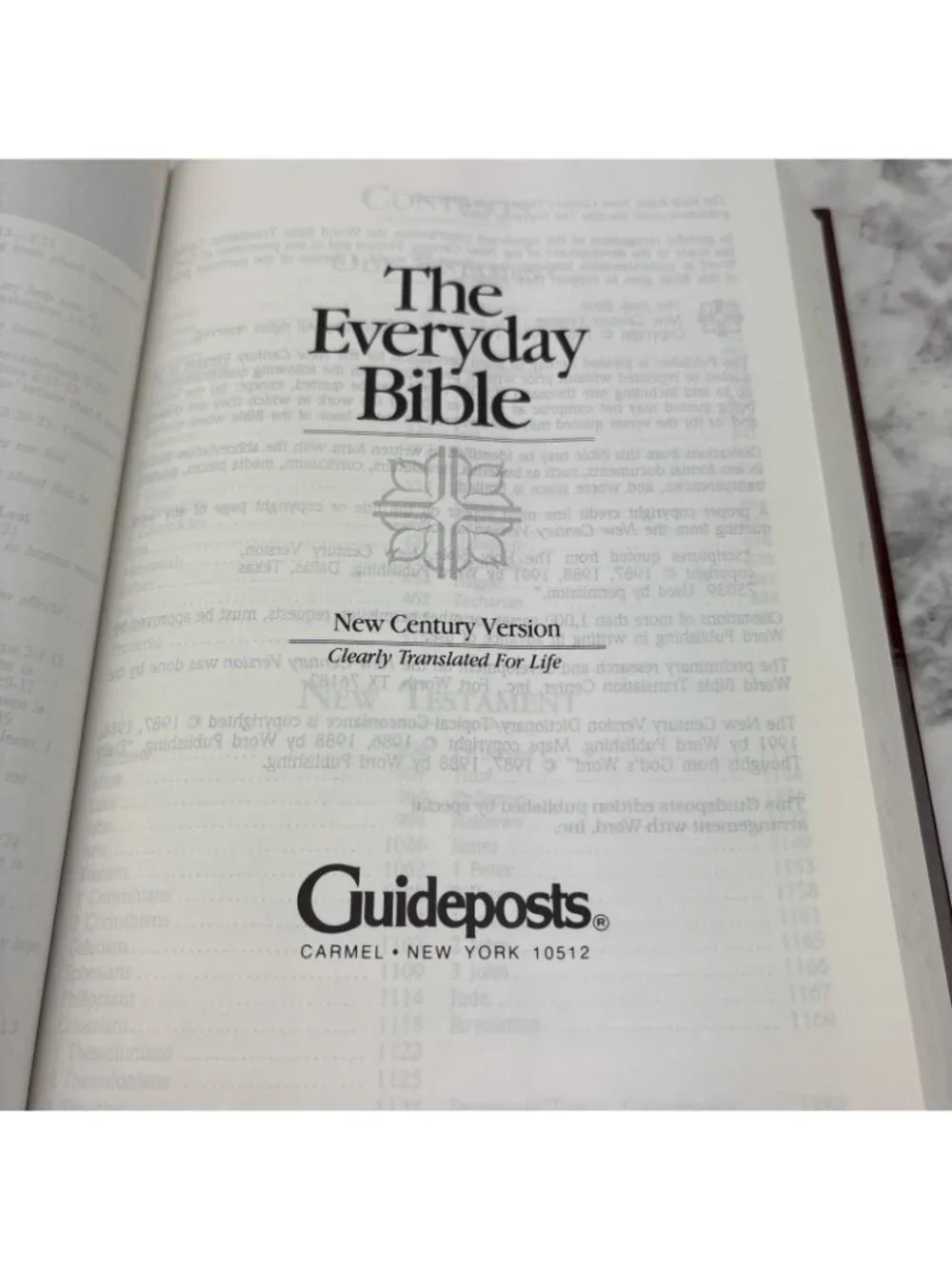 *The Everyday Bible: New Century Version: Clearly Translated For Life Guideposts